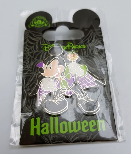 Disneyland Paris Mickey Mouse Dracula Pin Vampire Halloween Disney Parks Badge - Picture 3 of 6