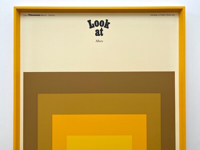 JOSEF ALBERS RARE 1969 MODERNIST SILKSCREEN PRINT FRAMED