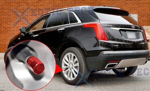 4x Red Wheel Valve Stems Caps Air Port Dust Cover For VW Jetta Golf GTI 2000-up - Picture 9 of 10