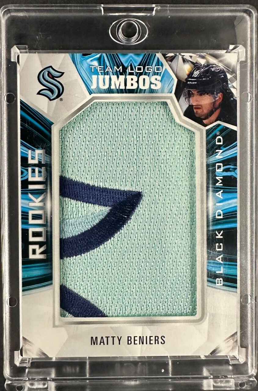 2022-23 Black Diamond Team Logo Jumbos Matty Beniers Patch #RTL-MB Rookie RC
