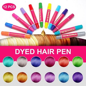 12 Color Temporary Hair Chalk Kids Teen Washable Hair Dye For