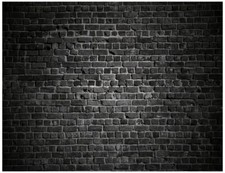 7X5FT Brick Wall Backdrop Black Brick Backdrop Black Backdrop Black Brick Wal...