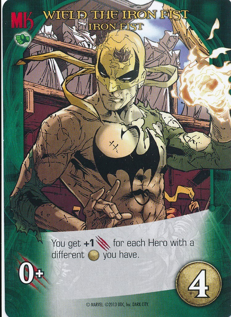 So What? best of iron fist the冠 IRON FIST 2014 Upper Deck Marvel Legendary WIELD THE IRON