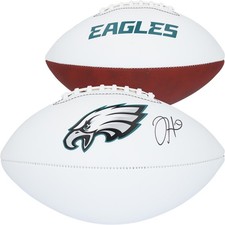 Jalen Hurts Philadelphia Eagles Autographed Wilson White Panel Football