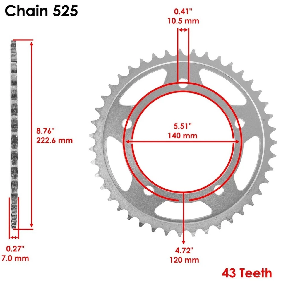 Kit de cadena de transmisión y piñones de junta tórica azul para Suzuki GSX-R600 GSXR600 2006-2010 Foto 3 de 4