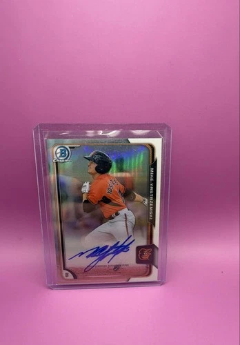 2015 Bowman Chrome - Prospects Autographs Mike Yastrzemski #BCAP-MY Refractor...