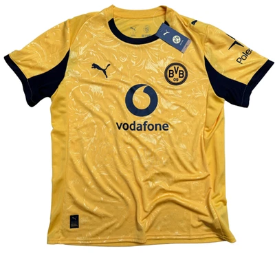 Dortmund Cup Trikot Gr. L 2025/26 mit retro BVB Logo Puma gelb 25/26 UCL - Bild 1 von 4
