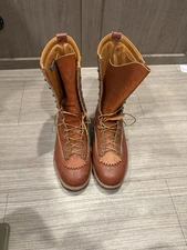 Wesco Custom Red Leather Jobmaster 10-inch Size 10.5 EE Made In USA