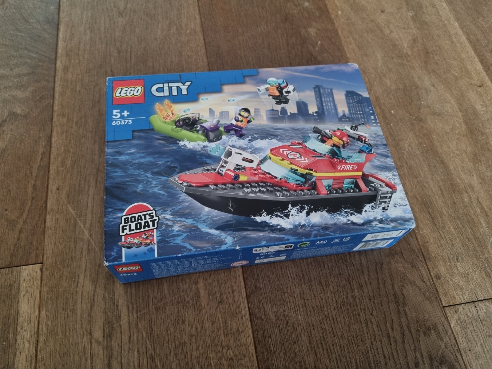 LEGO 60373 Fire Rescue Boat Building Kit - New & Sealed
