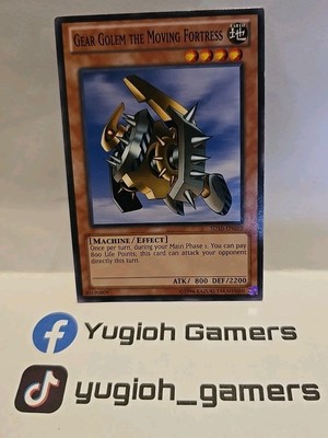 YUGIOH GEAR GOLEM THE MOVING FORTRESS SD10 COMMON LIGHT PLAYED UNLIMITED 