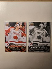 2024/25 Upper Deck Series 2 ETHAN DEL MASTRO POE x 2 - Base + Black&White - Chi