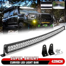 42 1600w Led Work Light Bar Curved 2-rows Spot Flood Driving Offroad Truck 41