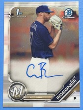 2019 Bowman Chrome #CPA-CR Cam Roegner 1st Autographs Milwaukee Brewers