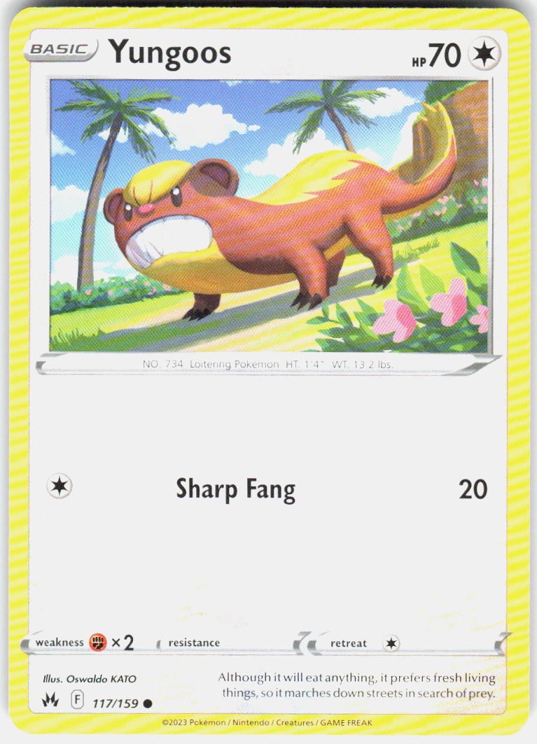 Yungoos 117/159 SWSH: Crown Zenith Pokemon
