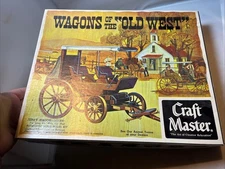 Vintage Craft Master Wagons of the Old West Wooden Kit Jerky Wagon 107:300