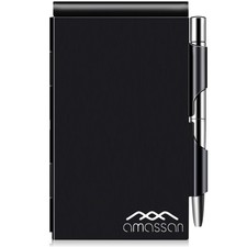Metal Mini Notebook, Pocket Notepad, Aluminum Case with Metal Pen, 60 Page