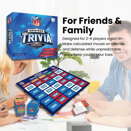NFL Gridiron Trivia Challenge – Officially Licensed Football Board Game for F... - Bild 5 von 7