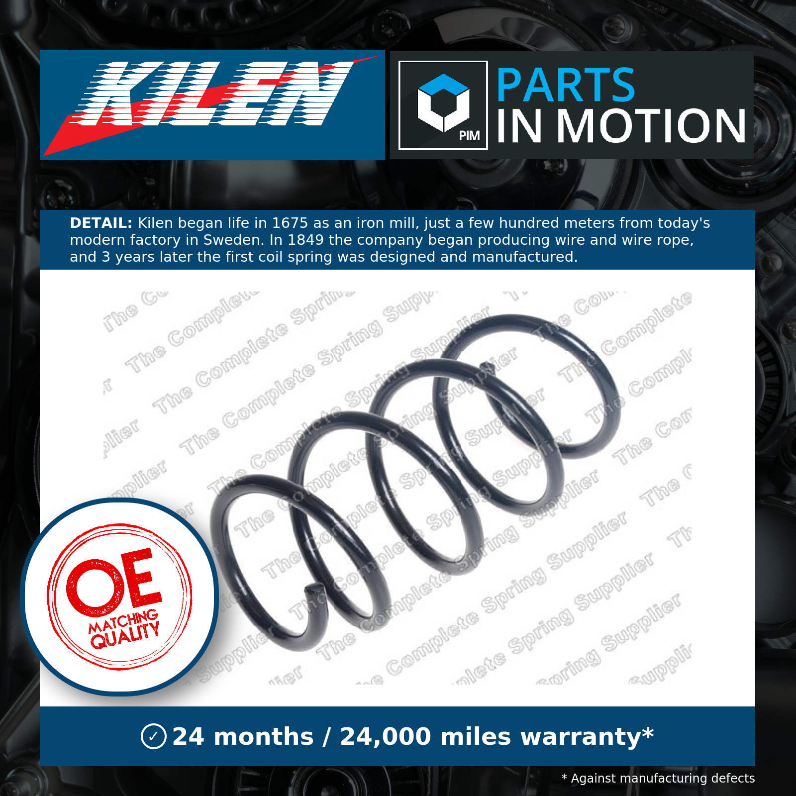2x Suspension Coil Spring Front Long Life Fits Seat Leon VW Golf ROC CS8531 - Image 10