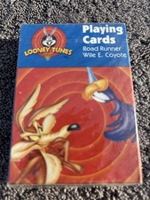 Vintage 1997 Looney Tunes Multiplication Flash Cards Wild E Coyote Road Runner
