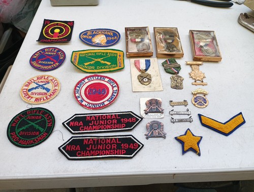 Lot of Vintage 1940’s-50’s NRA Shooting Patches 1 Owner Lot 