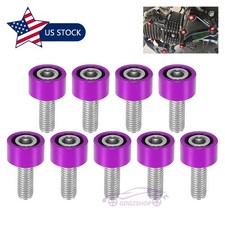 9pcs M8x1.25 Exhaust Header Manifold Cup Washer Bolt Fit for Honda Civic Acura