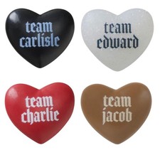 Crocs Jibbitz Charm THE TWILIGHT SAGA TEAM Carlisle Charlie Edward Jacob heart