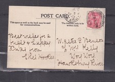 NEW SOUTH WALES, WOY WOY cds., 1906 inwards ppc. BRIDGE St.,