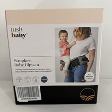 Tushbaby Strapless Baby Hip Seat Hipseat Chambray   Brand New Open Box