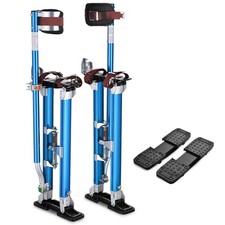Yescom Drywall Stilts w/ 1 Pair Stilt Pad Replacement 24"-52" Aluminum Tool