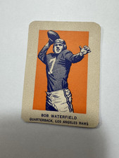 1952 Wheaties Bob Waterfield Action Hand Cut  Card Quarterback. Los Angeles Rams