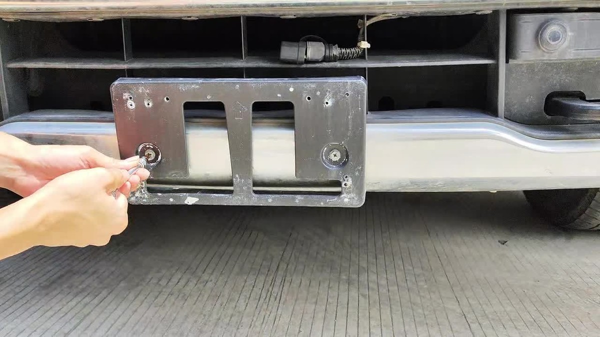 Front Bumper License Plate Bracket Holder Mount Fit For Nissan