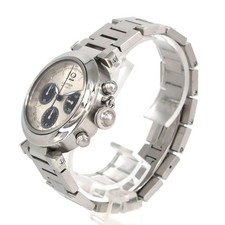 Authentic Cartier Pasha C Chronograph W31048M7 Stainless Steel Mechanical Au... 2