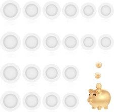 20 Pcs 5 Sizes Rubber Piggy Bank Stopper Saving Box Plug for Coin Bank Saving
