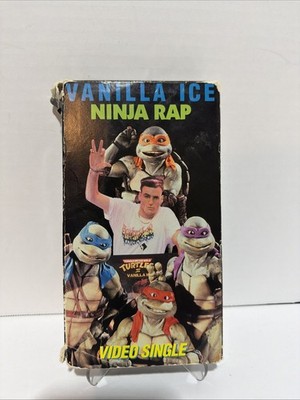 Teenage Mutant Ninja Turtles Vanilla Ice Ninja Rap VHS Single secret of the ooze