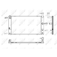 NRF Motorkühler für Toyota Prius