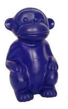 Tischlampe Nachttischlampe Leuchte Affenlampe Retrodesign blau 28cm