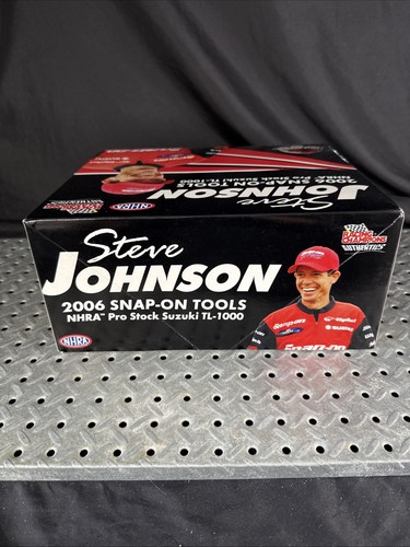Steve Johnson Die Cast Motorbike NHRA Pro Stock Suzuki TL-1000 2006 for Snap-On - Picture 6 of 14