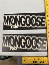Mongoose BMX Stickers Decals 1990's Mid School Racing Bike Bicycle Vintage