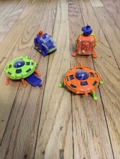 4 Vtg 1980s Bruder Astro Space Lunar Lander Excavator Alien Space Ship Lot