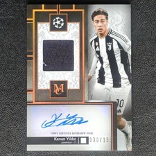 Kenan Yildiz Topps Museum Collection UEFA Auto Relic 2024-25 Juventus