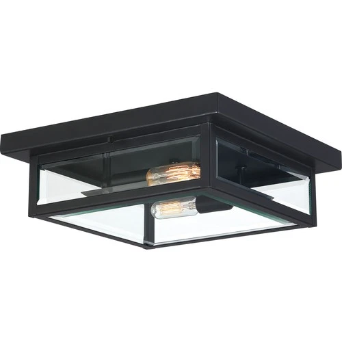Westover 2-Light Flush Mount in Earth Black - Picture 1 of 4