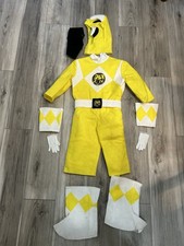 RARE Vintage 1994 Yellow Power Ranger Costume Suit SABAN'S Used Kids Handmade
