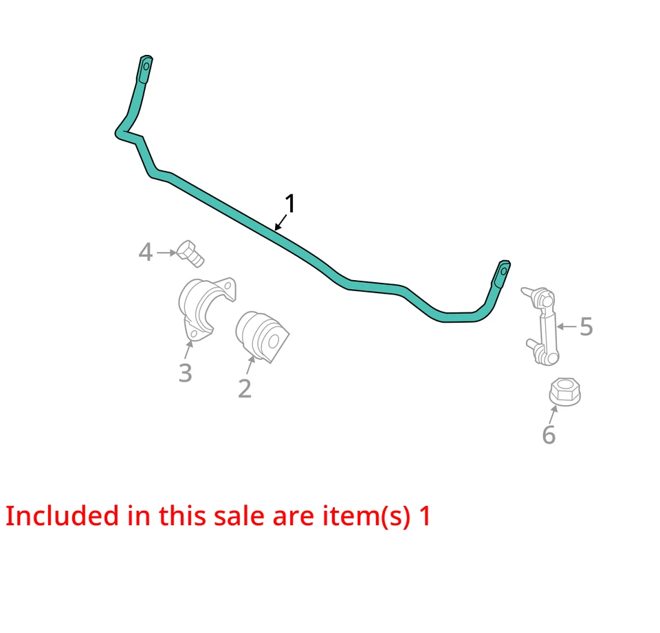 BMW 528i 2015 tracción trasera barra estabilizadora OEM 125 k millas - LKQ404487196 Foto 4 de 4
