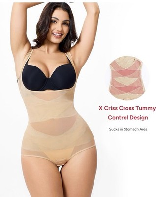 Nebility Shapewear For Women Tummy Control Bodysuit Faja Body Shape 3XL