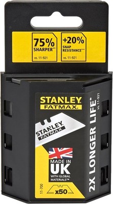 Stanley FatMax Trapezklingen (0.65mm Klingenstärke, S3-Technologie, bruchfest)