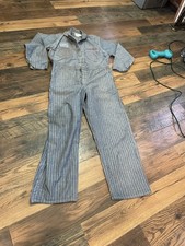 Vintage 50s Universal Overall Co Stone Cutter Herringbone Coverall 44 Sanforized