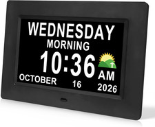 Digital Calendar Dementia Alarm Clock with Day and Date for Elderly - 15