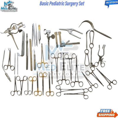 Basic Pediatric Surgery Set Of 45 Pieces Surgical Instruments-Best Quality