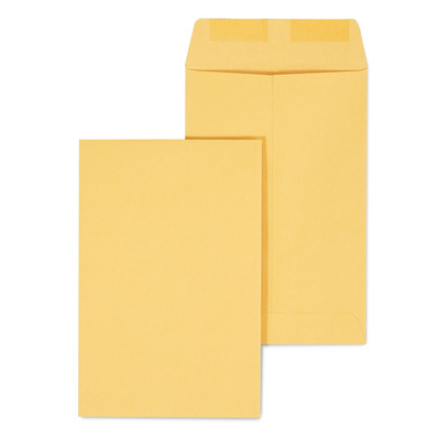 Staples Gummed Closure Kraft Catalog Envelopes 6'' x 9'' Brown 100/BX 17097