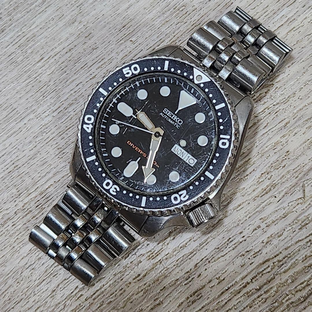 Seiko Black Boy 7S26‑0020 Diver 200 m Automatic Watch Working